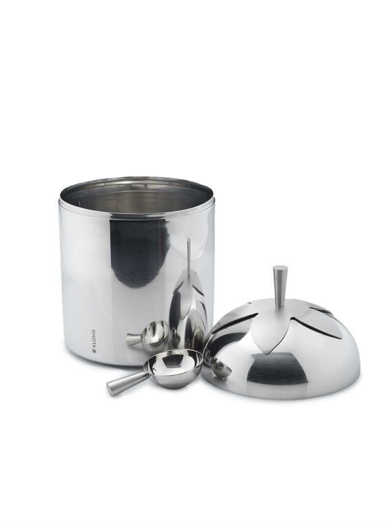 Product Image for Blad Te-och Kaffeburkar Stål