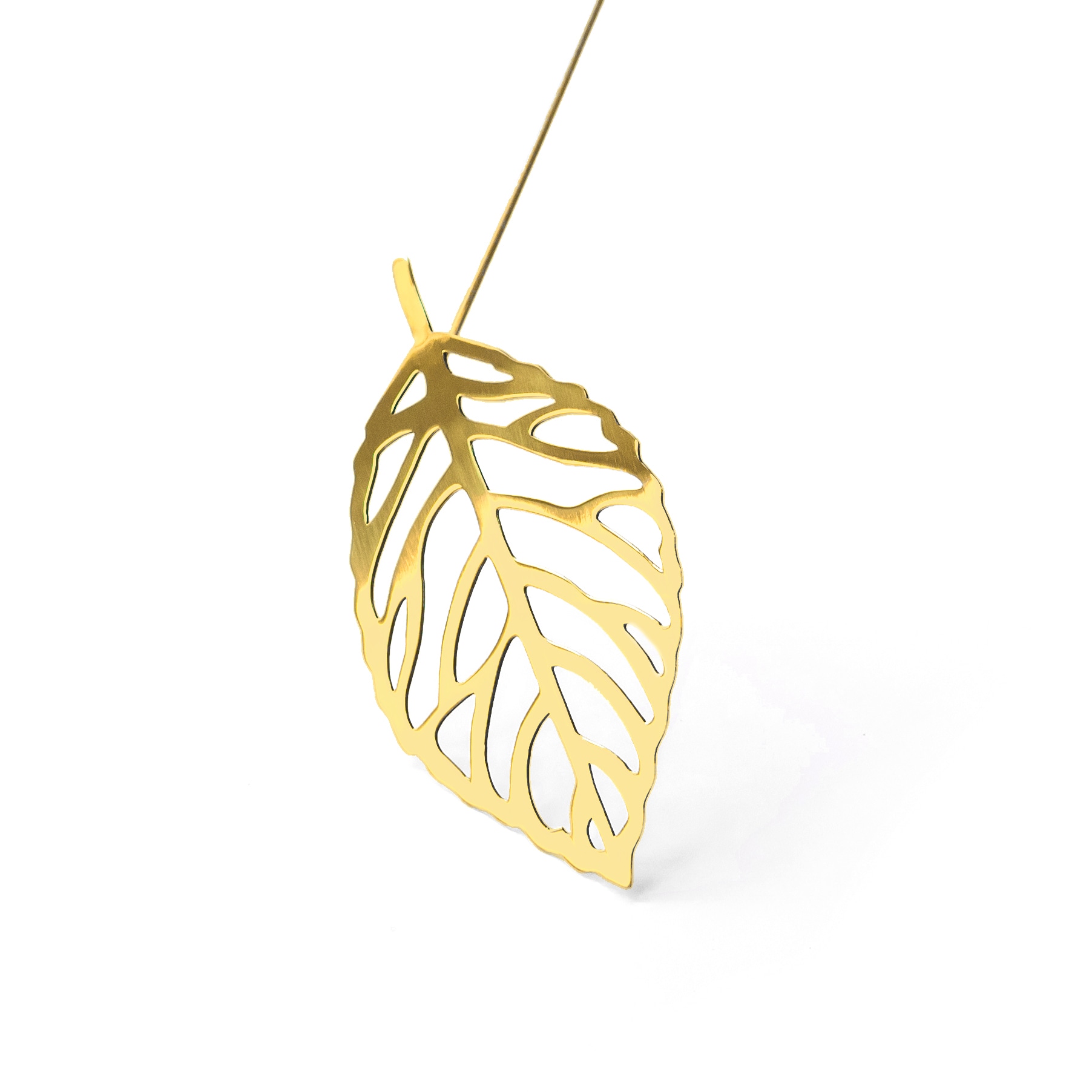 Brass Leaves Wood 2-pack